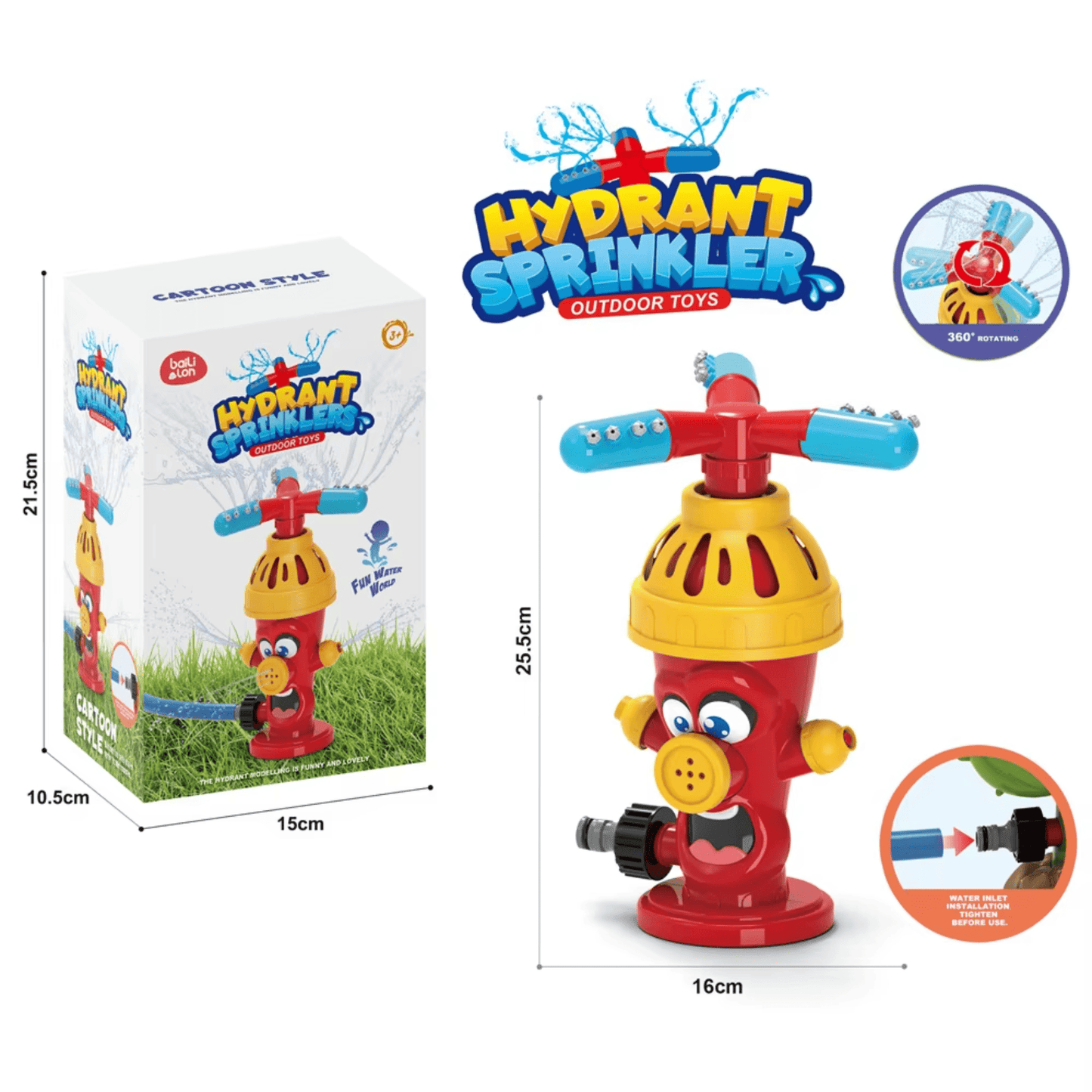 Grifo Bombero Lanza Agua Juego Verano