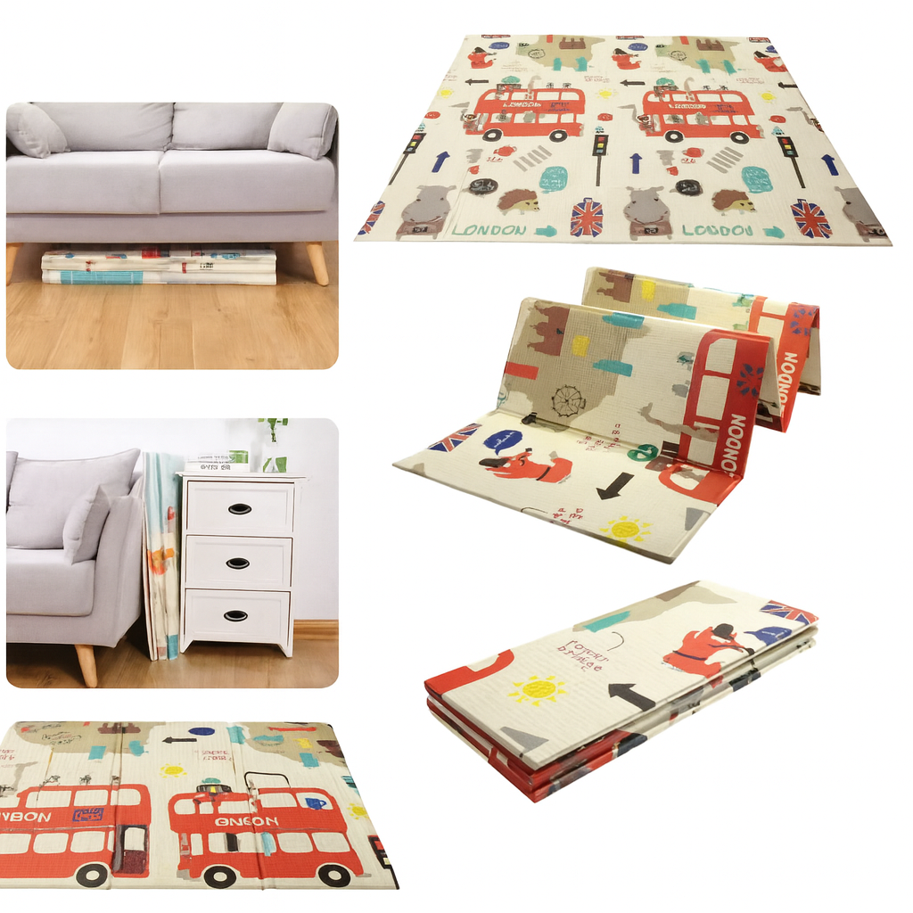 Alfombra 180x120 antigolpes para bebes