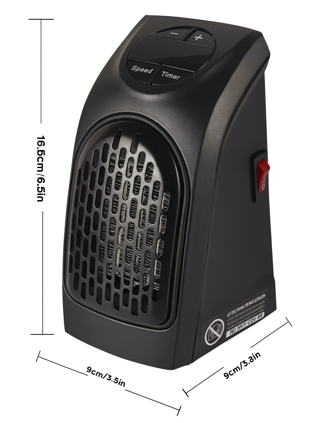 Calefactor Eléctrico Portátil De Pared