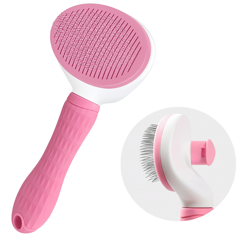 Cepillo removedor de pelo con boton