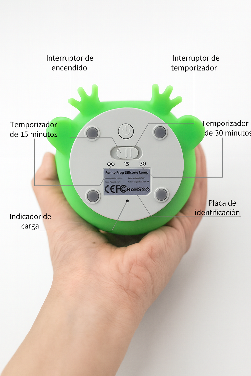 Lampara sensorial touch Ranita