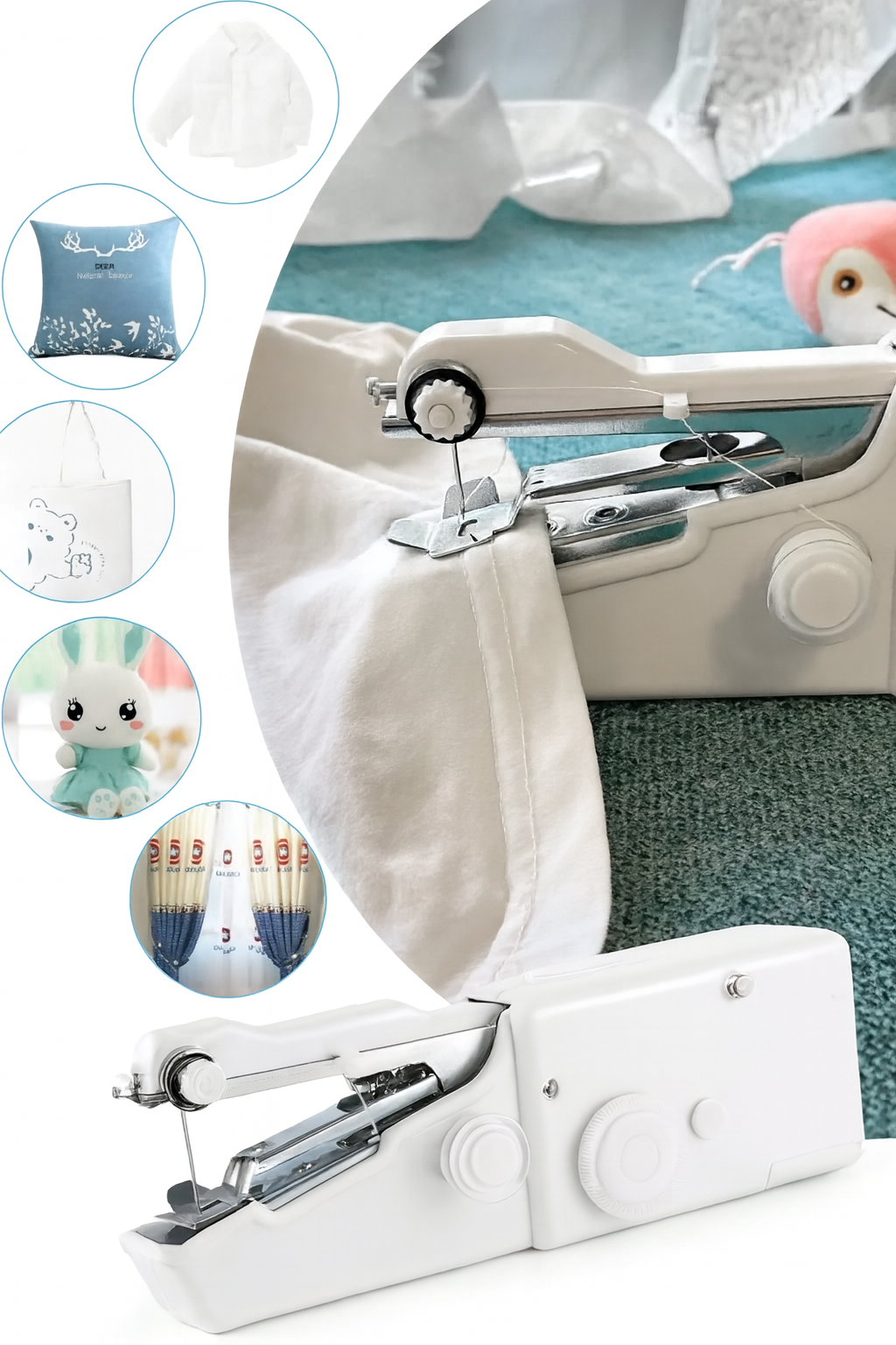 Mini Máquina De Coser Portátil De Mano