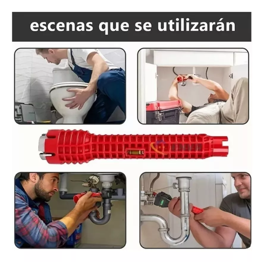 Llave De Gasfíter Multifuncional