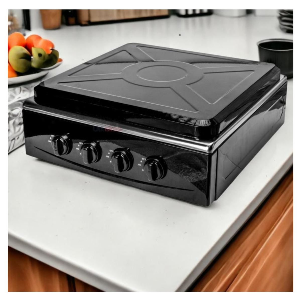 Cocina de Gas Portátil de 4 Hornillas