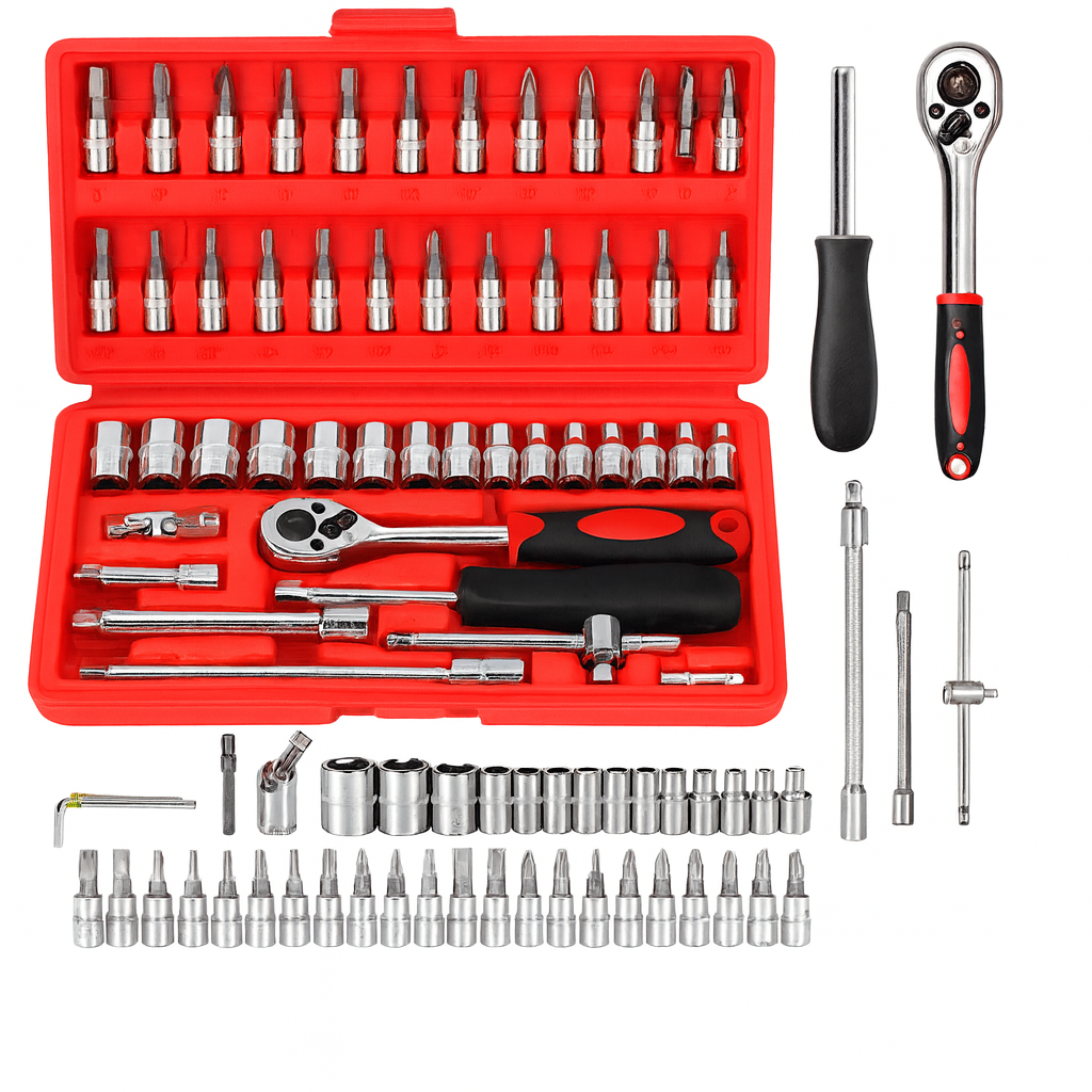 Caja Set Dados Herramientas 46 Piezas