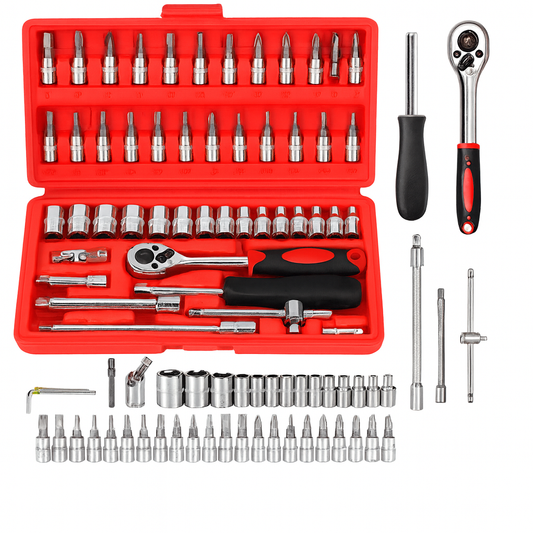 Caja Set Dados Herramientas 46 Piezas