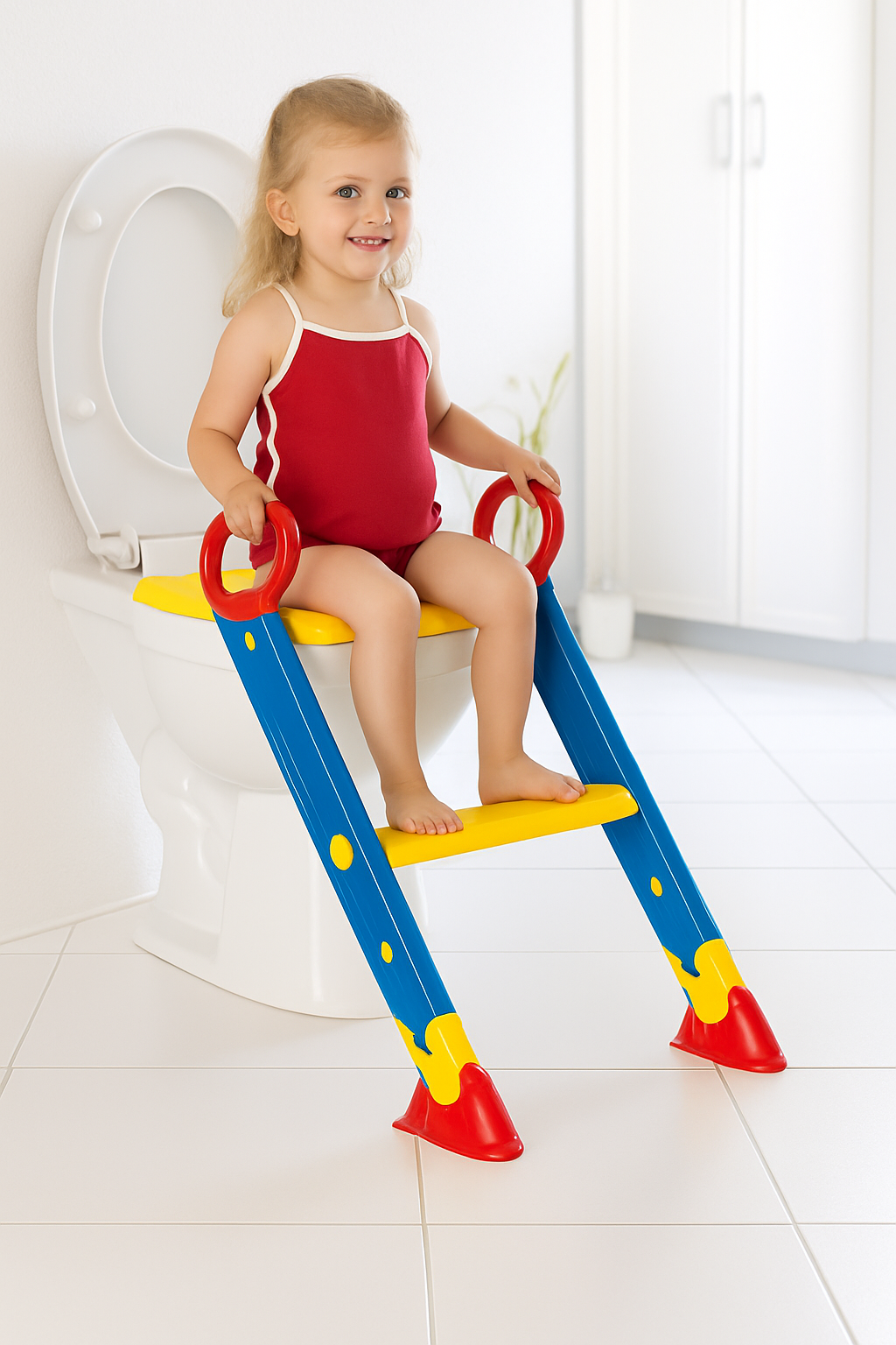 ADAPTADOR DE WC CON ESCALERA PARA NIÑOS