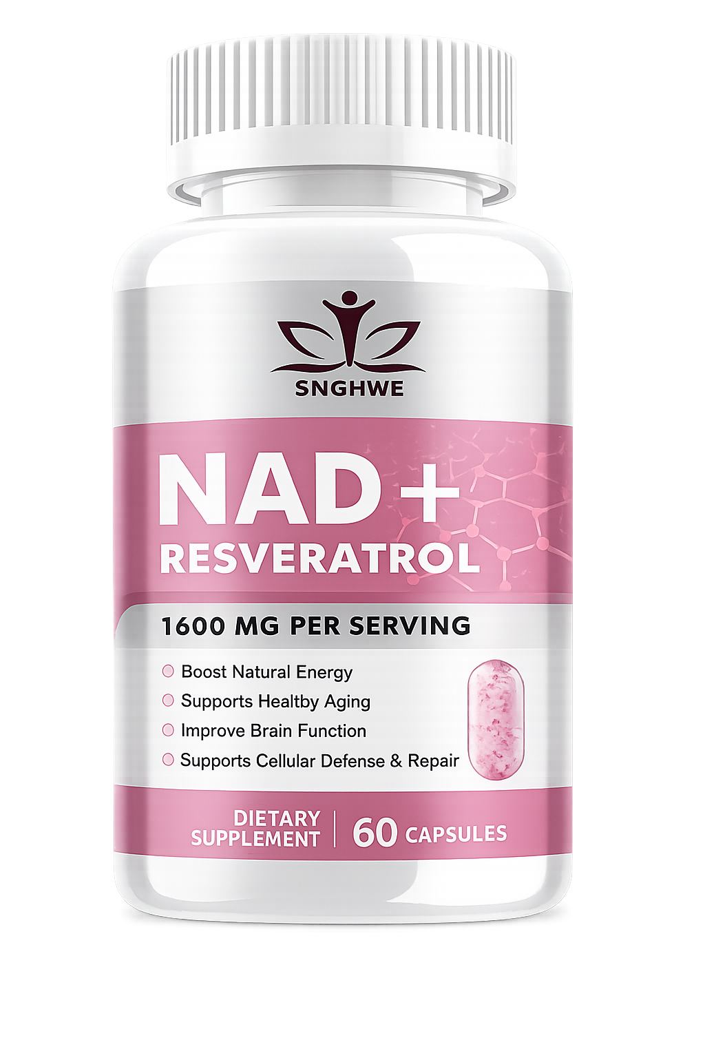NAD+RESVERATROL 60 CAPSULAS
