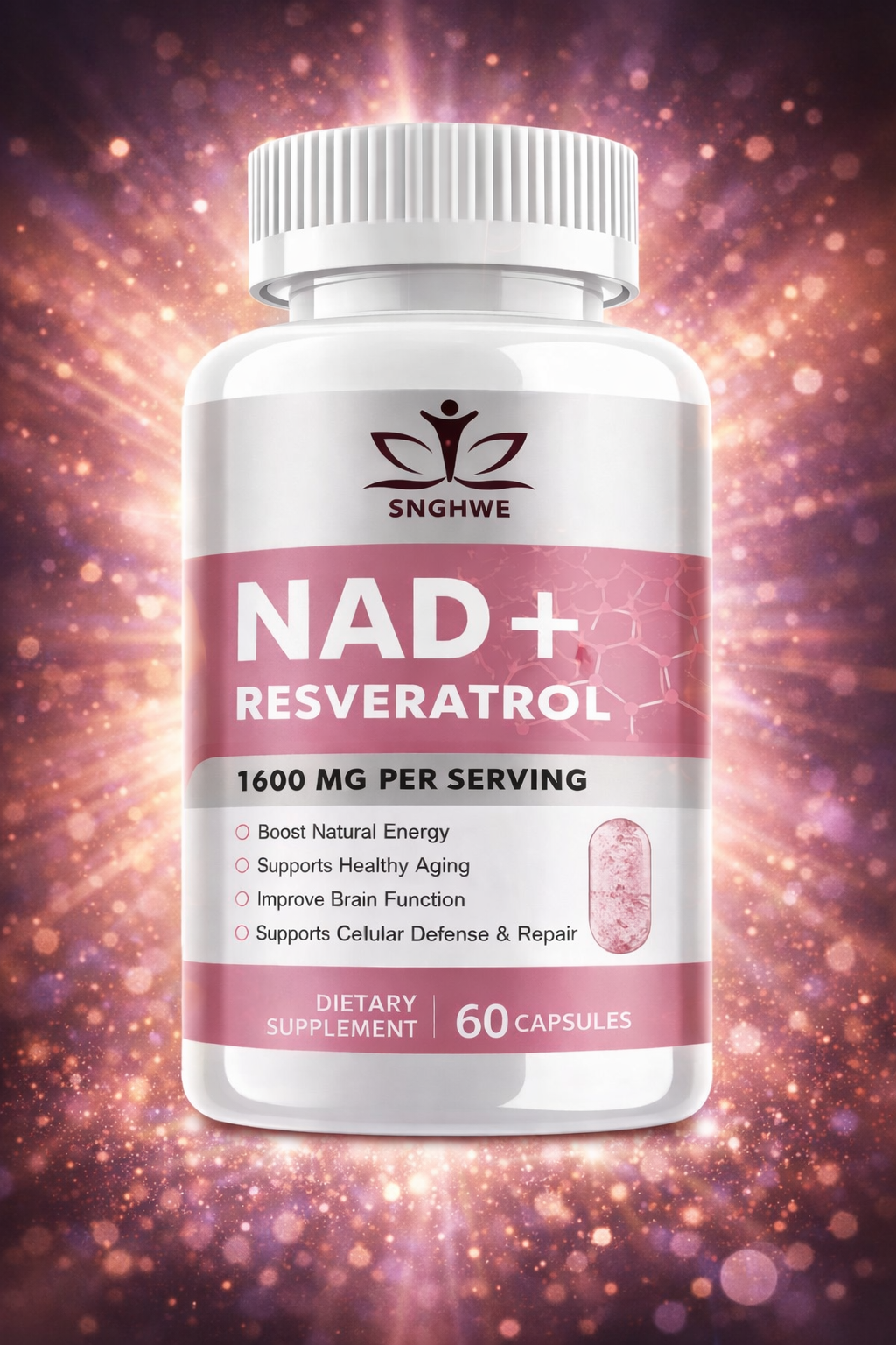 NAD+RESVERATROL 60 CAPSULAS