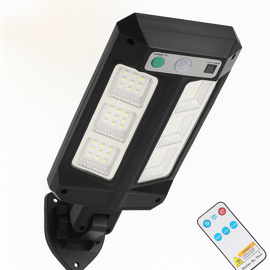 Pack 3 Lamparas LED Carga Solar Con Sensor De Movimiento