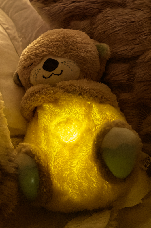 Nutria peluche que respira