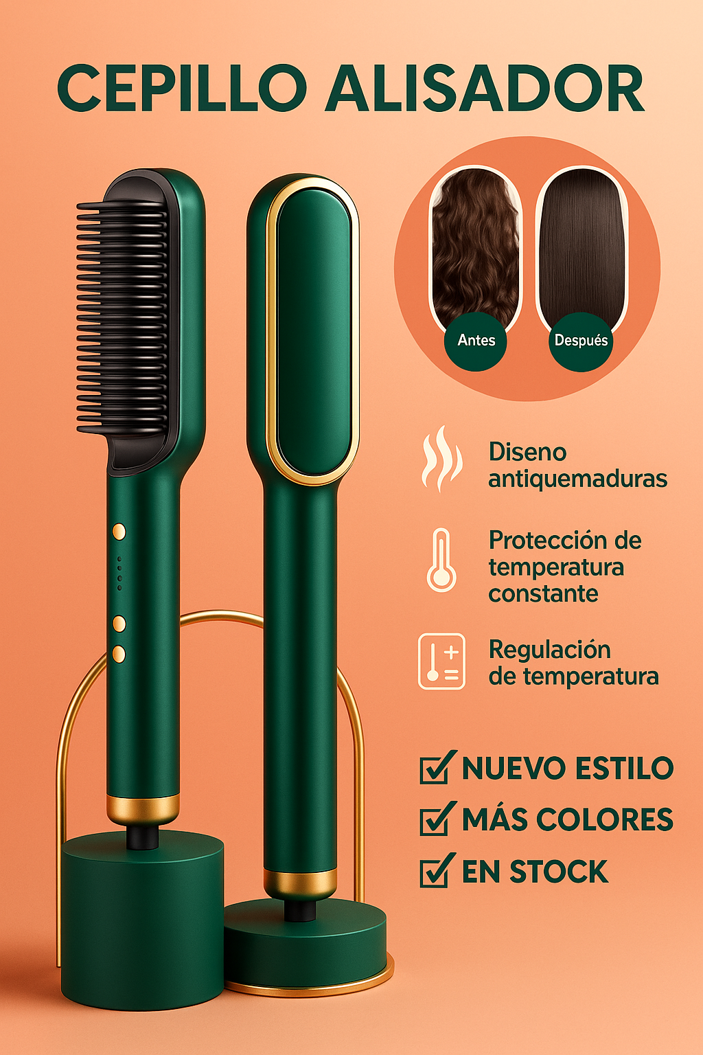 Peine Alisador 3 en 1