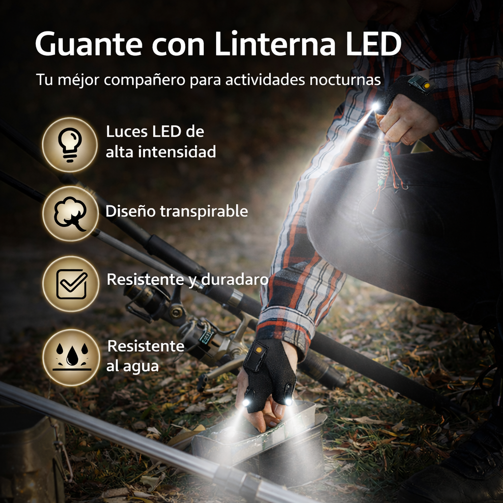 Guante led puntero profesional 1pcs