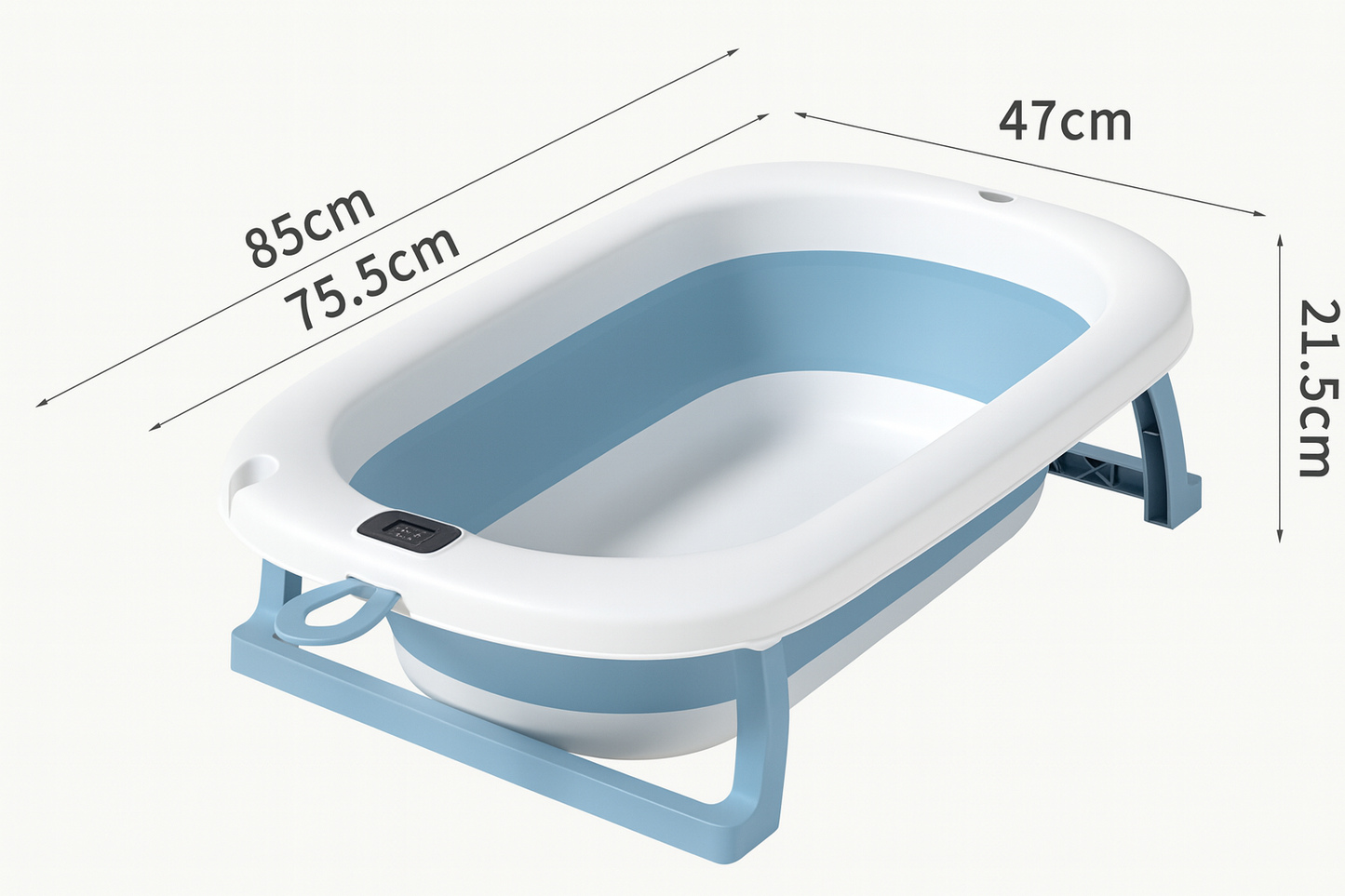 Tina Bañera Plegable Bebé Con Termómetro
