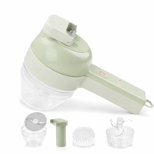 Cortador de verduras autolimpiante y cepillo.