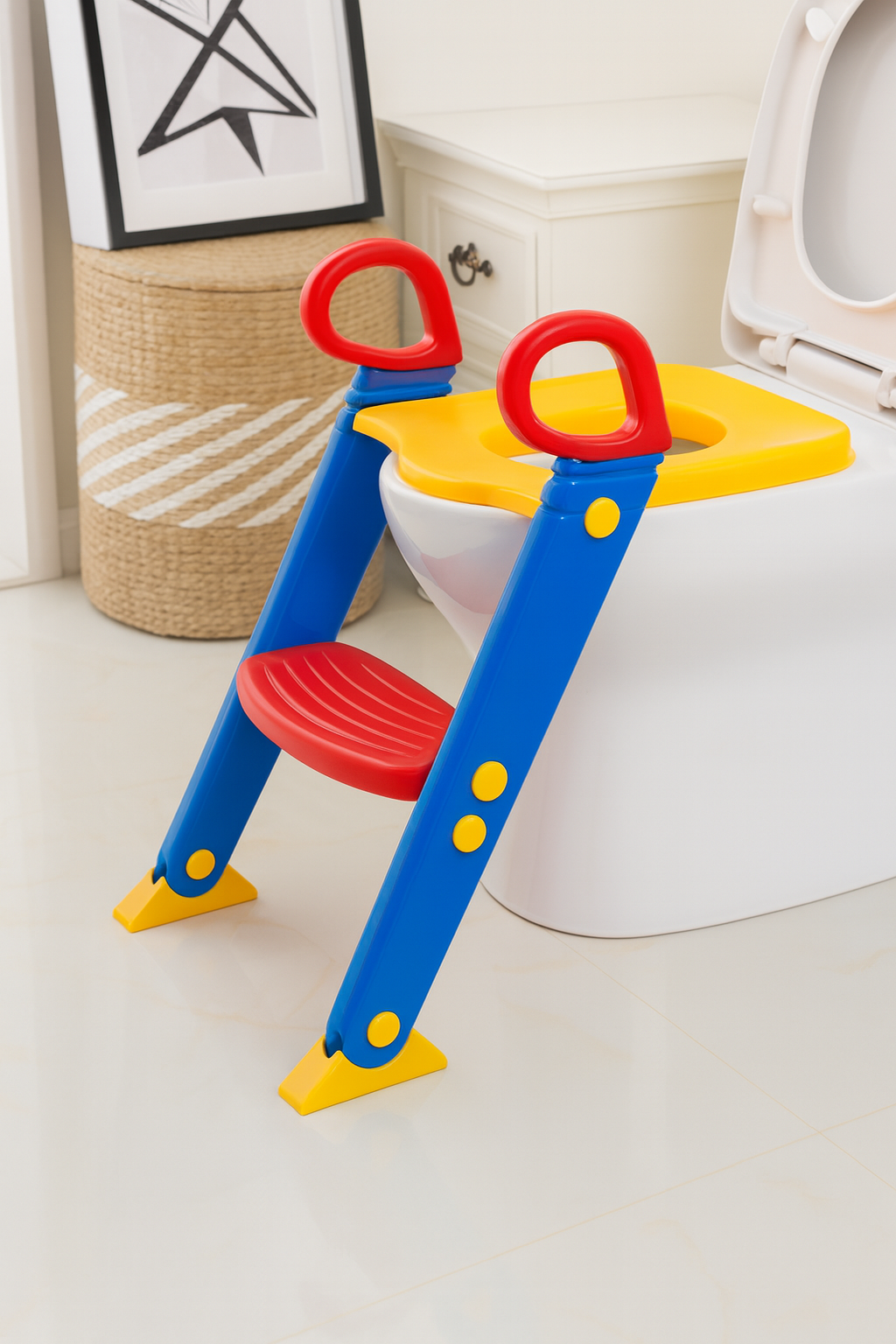 ADAPTADOR DE WC CON ESCALERA PARA NIÑOS