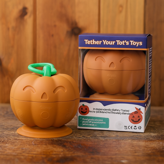 Calabaza sujetador de juguetes y chupete