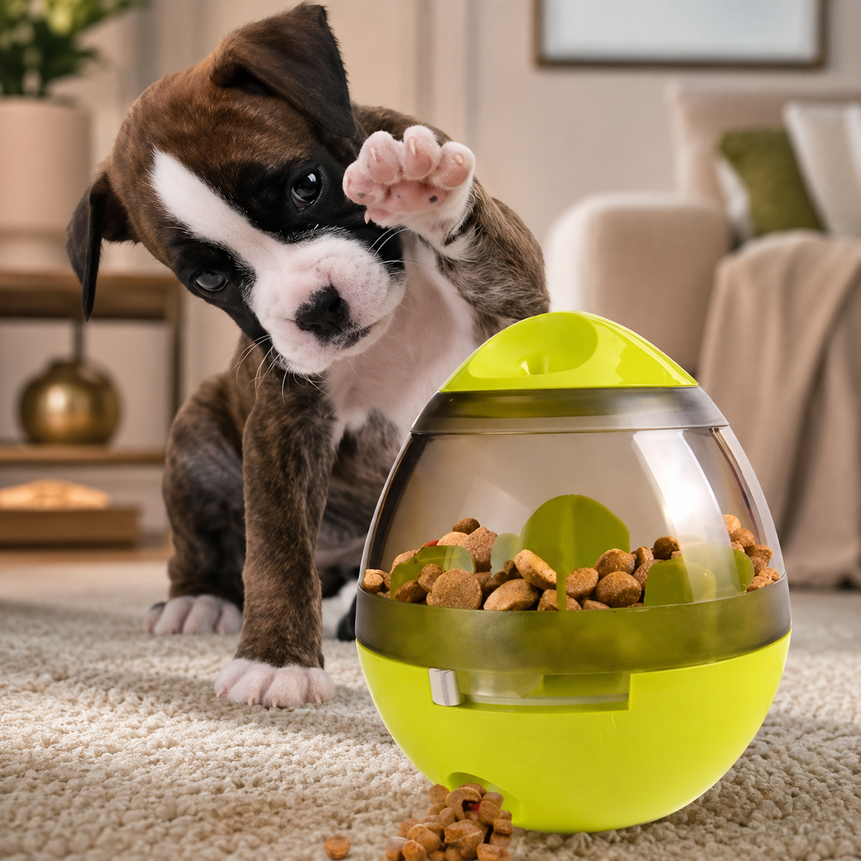 Huevo Dispensador Comida De Perros
