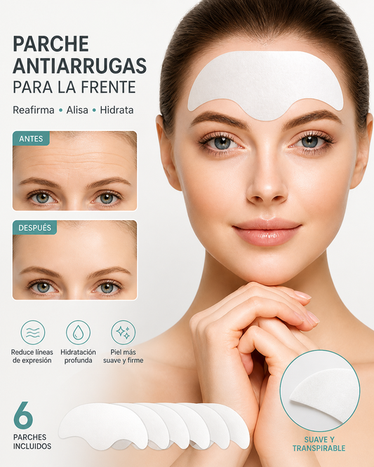 6 Parches antiarrugas para la frente.