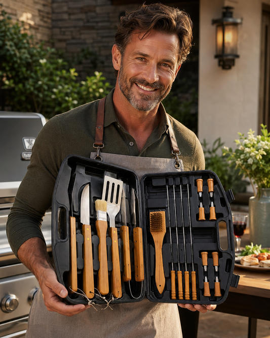 Set Parrilleros Asado Maleta 18 Piezas